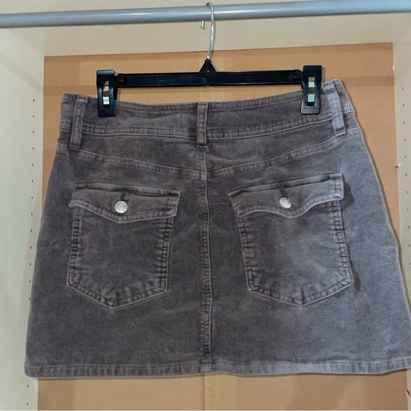 Forever 21 Corduroy Taupe Mini Skirt - Picture 3 of 5
